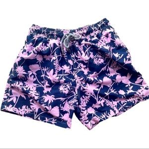 Mar de Lua Men's Floral Swim Trunk Size Medium